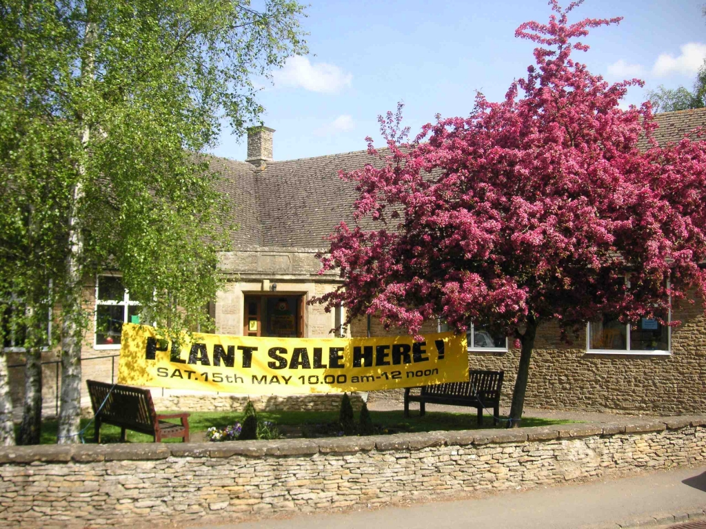 plant sale at Charlton Memorial Hall